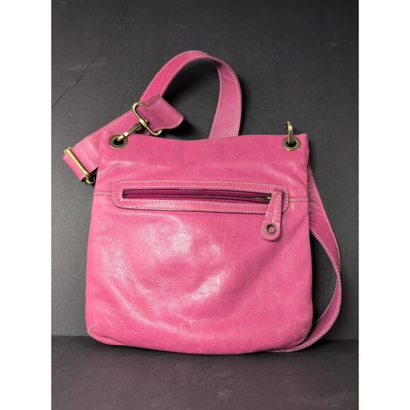AVORIO Purse Bright Pink Super Soft Beautiful Leather Crossbody Made In Italy - Picture 2 of 8